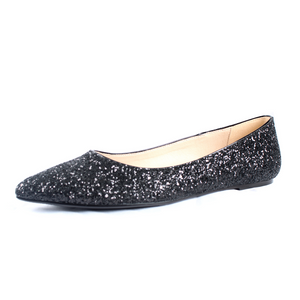 
                  
                    Load image into Gallery viewer, Patricia Women&amp;#39;s Flats - Glitter Crystals - Shiny  - Closed Toe
                  
                