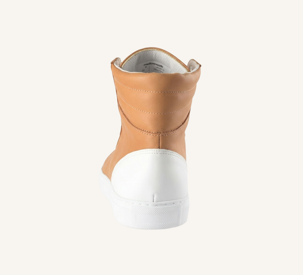 Fraser Women’s  Wheat  High Top Sneaker - Cup Sole - Leather