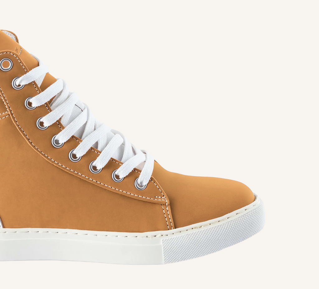 Fraser Women’s  Wheat  High Top Sneaker - Cup Sole - Leather
