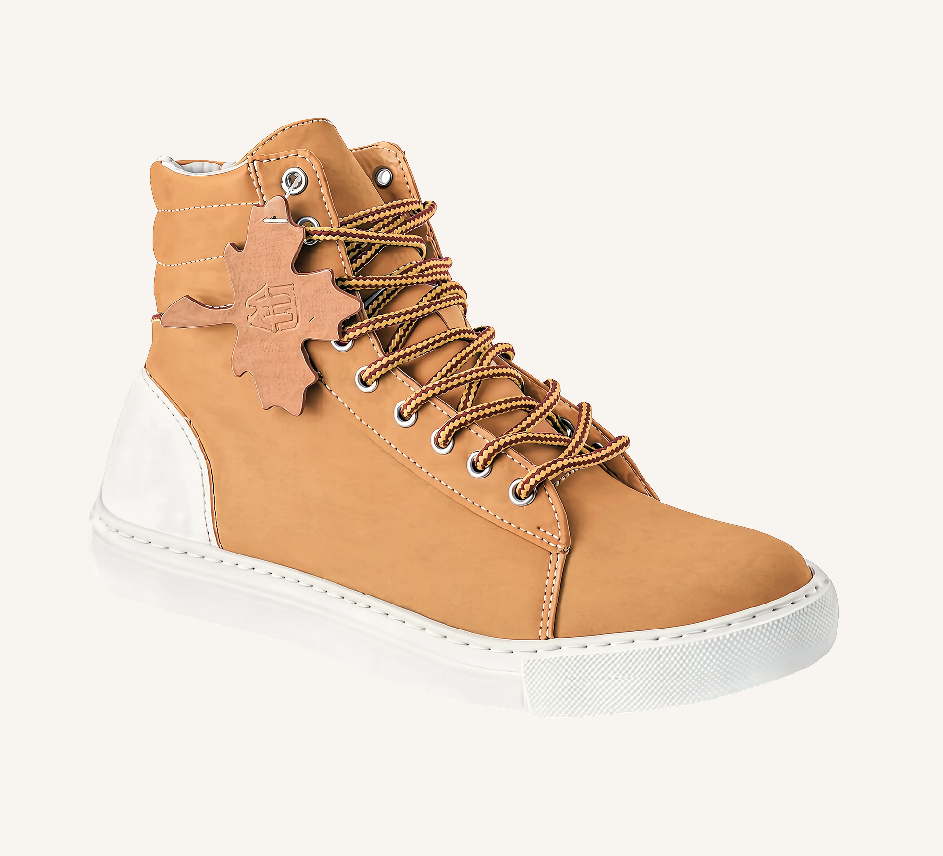 Fraser Women’s  Wheat  High Top Sneaker - Cup Sole - Leather