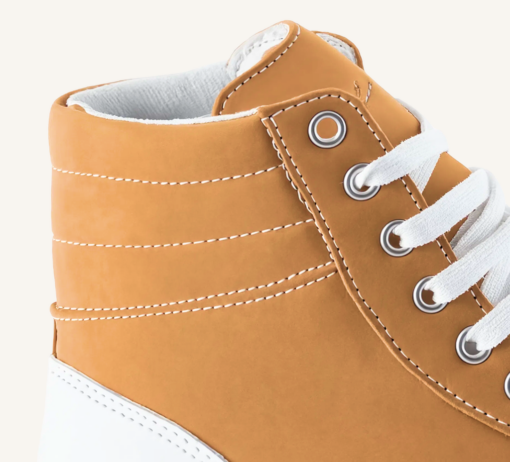 Fraser Women’s  Wheat  High Top Sneaker - Cup Sole - Leather