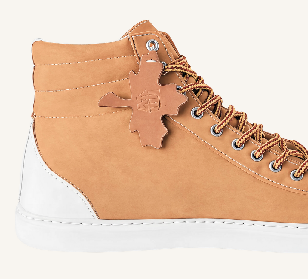 Fraser Women’s  Wheat  High Top Sneaker - Cup Sole - Leather