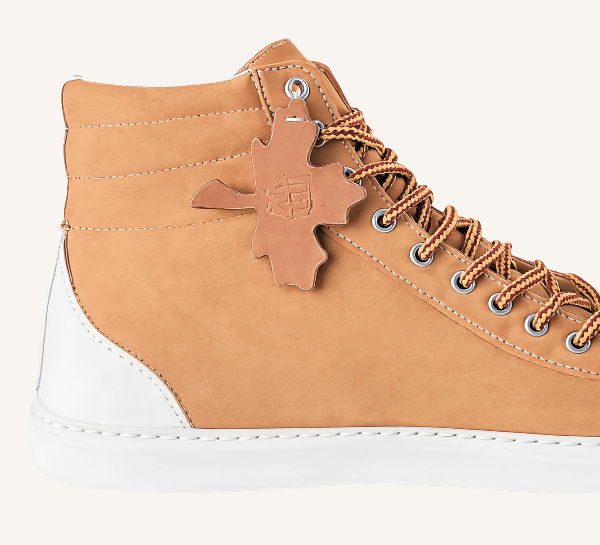 Fraser Women’s  Wheat  High Top Sneaker - Cup Sole - Leather