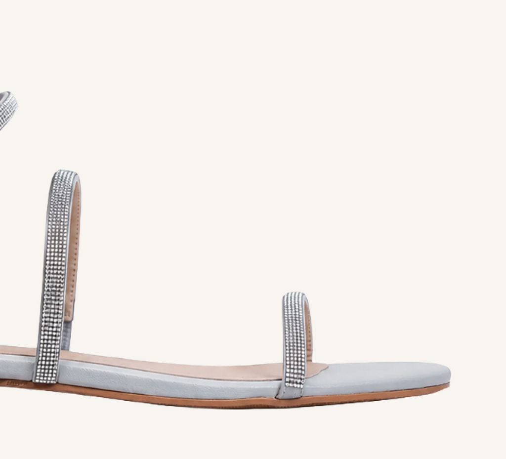 Julian Women’s Sandals - Spiral Strap – Flat Heel – Open Toe