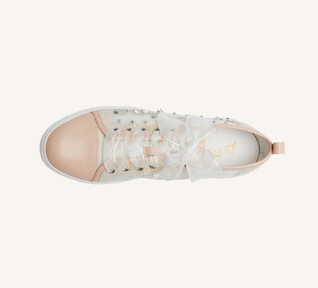 Hopey Women’s Bridal Sneaker - Rhinestone - Lace