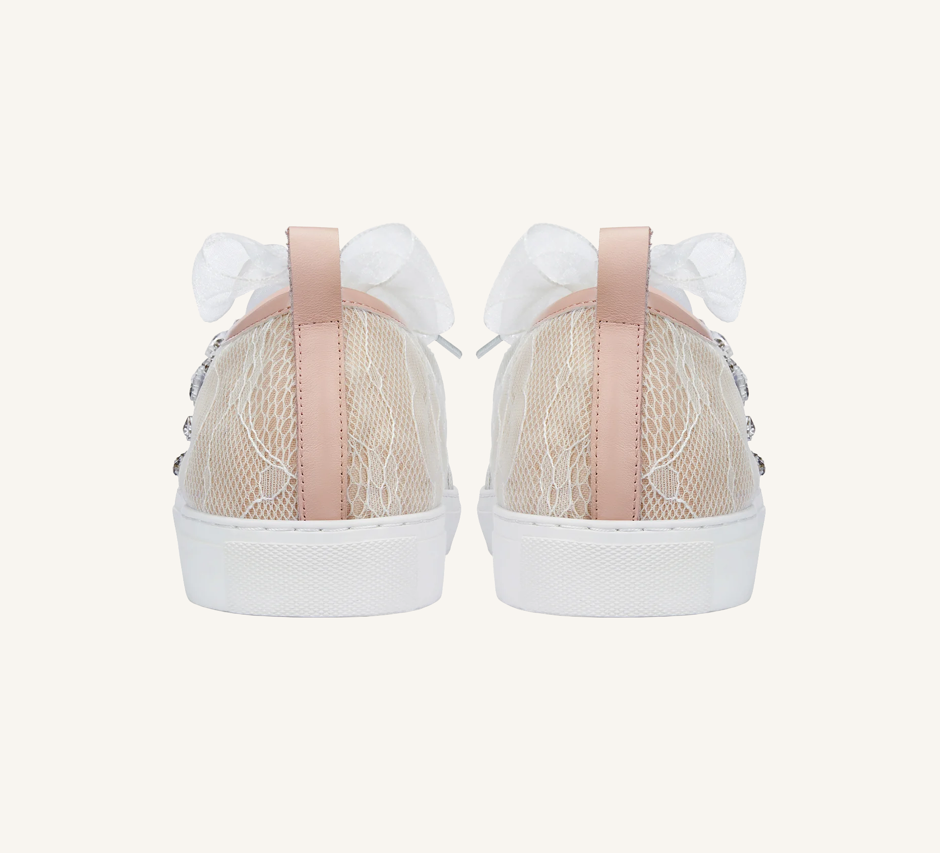 Hopey Women’s Bridal Sneaker - Rhinestone - Lace