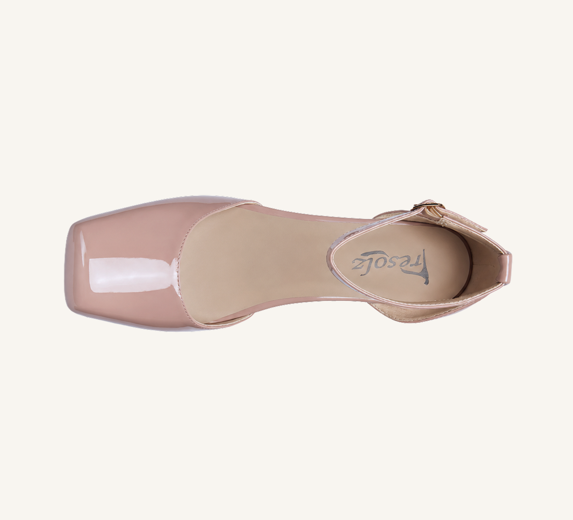 Marie Women’s Block Heel - Ankle Strap - 2” Heel - Square Toe