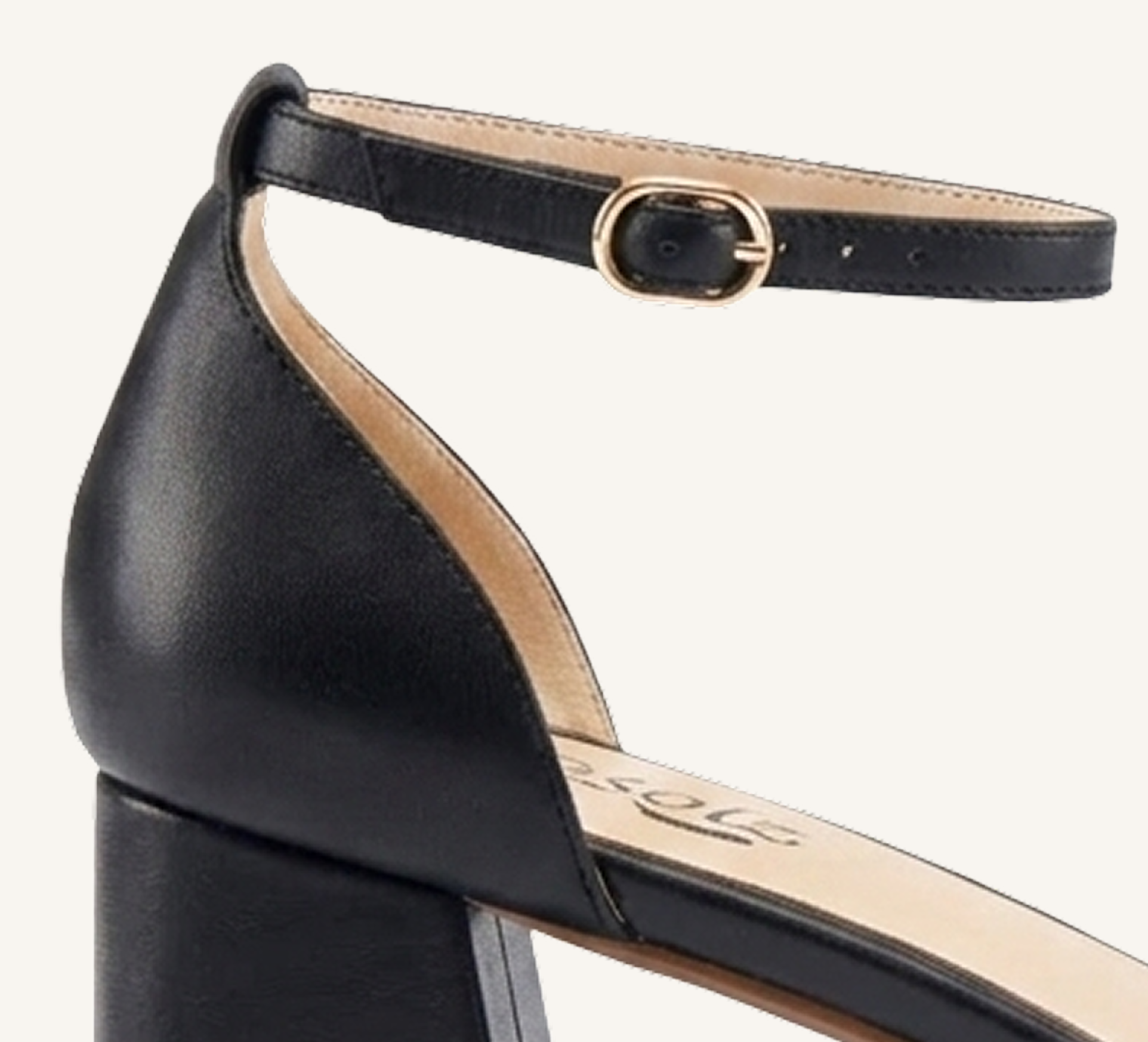 Marie Women’s Block Heel - Ankle Strap - 2” Heel - Square Toe