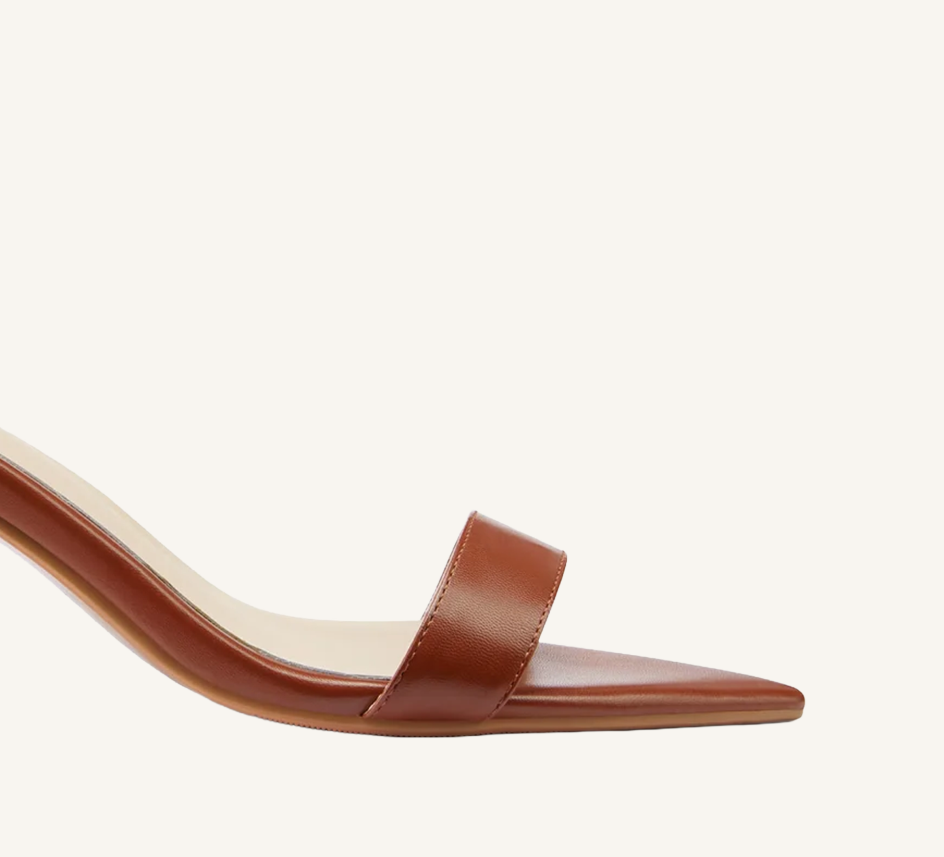 Claudine Sandals  - Pointed Toe - 3" Block Heel - Strappy