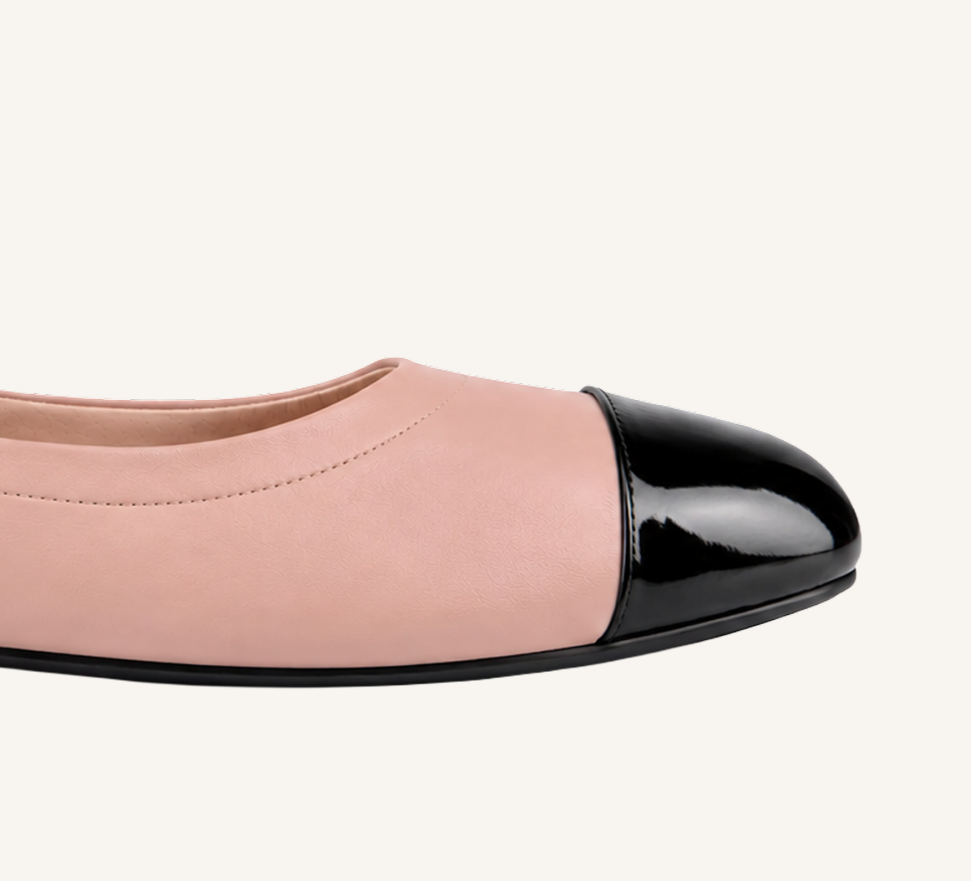 Denise Women’s Ballerina - Ankle Strap - Flats - Leather