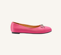 Sonia Women’s Ballerina - Bow Accent - Flats - Satin