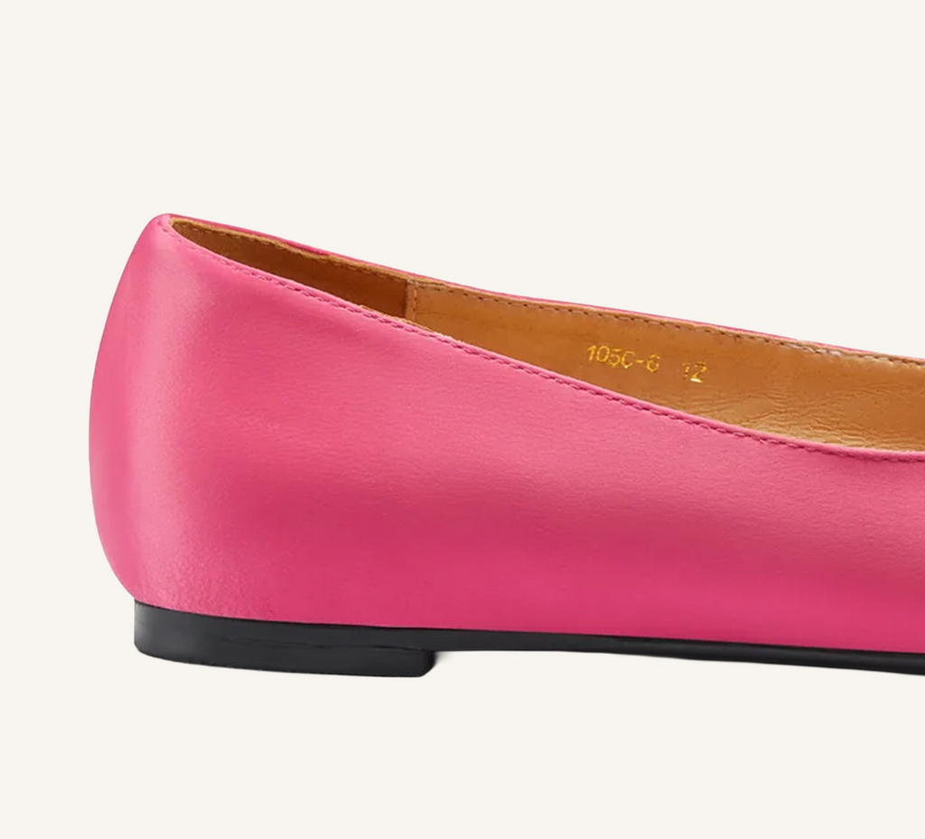 Sonia Women’s Ballerina - Bow Accent - Flats - Satin