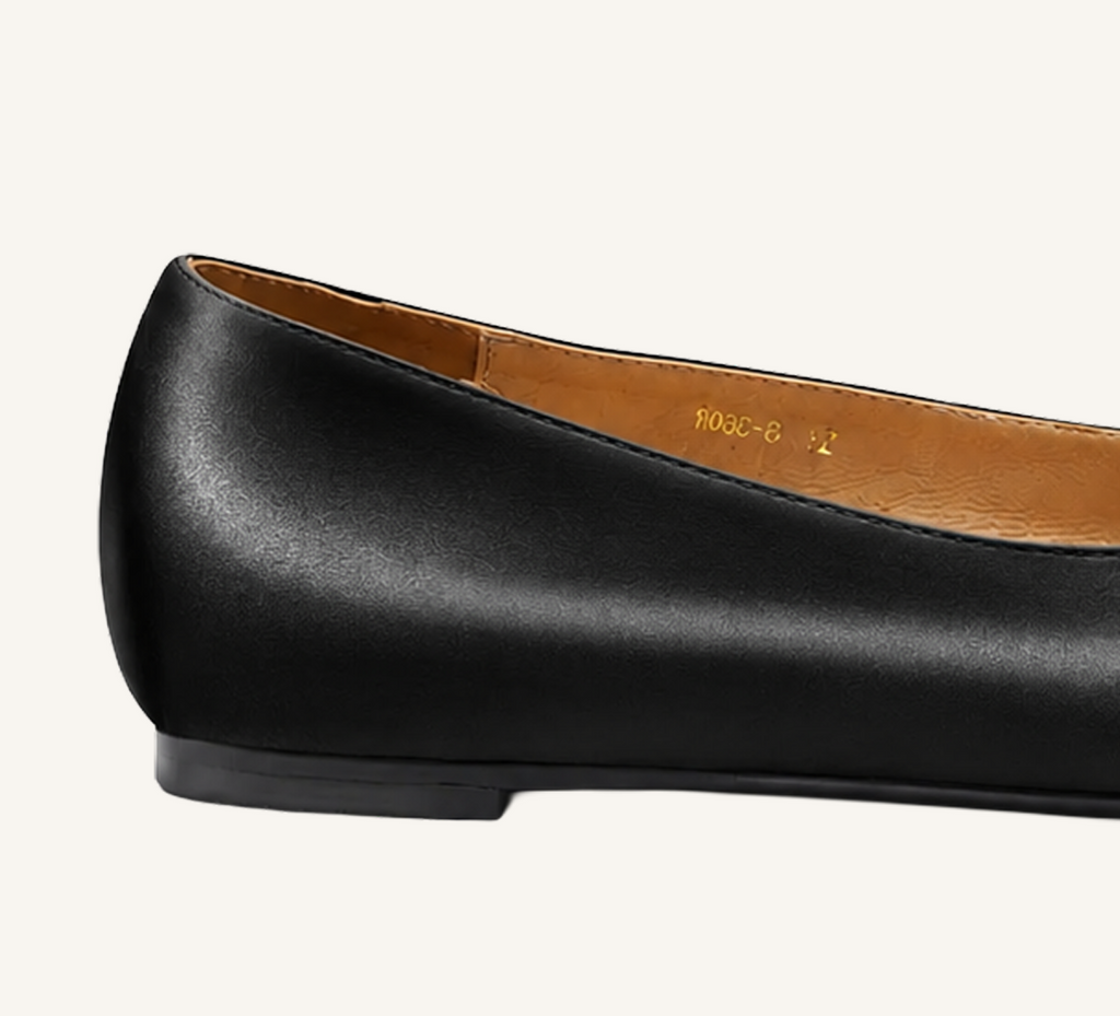 Sonia Women’s Ballerina - Bow Accent - Flats - Satin