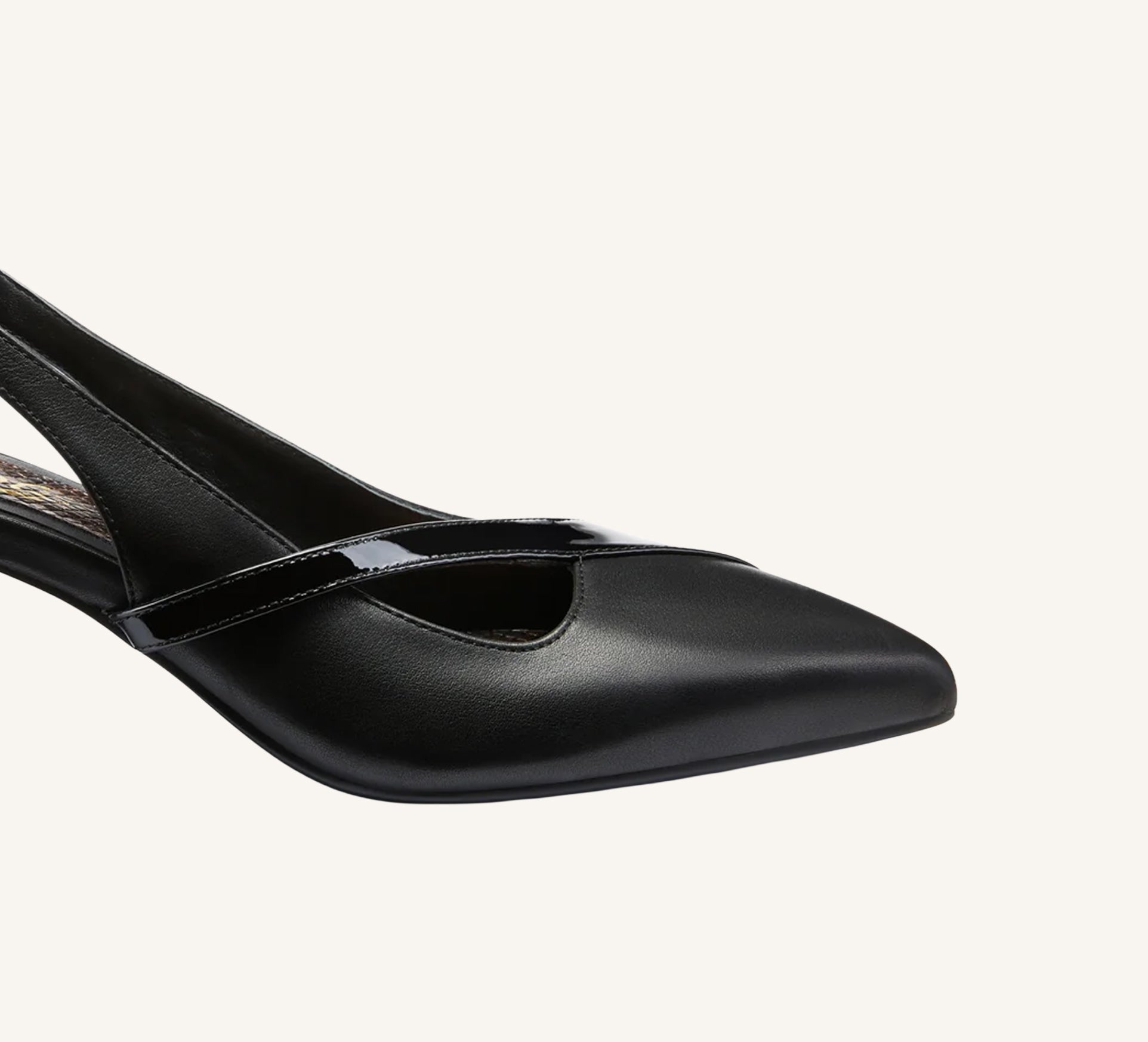 Gladys Women’s Heel - Closed Toe - 2.75" Gold Heel - Slingback