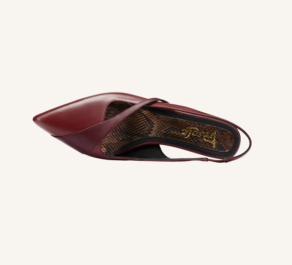Gladys Women’s Heel - Closed Toe - 2.75" Gold Breast Heel - Slingback