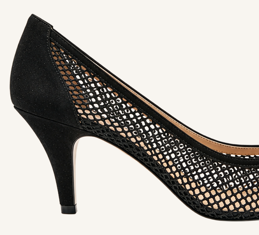 Gwenneth Women's Pumps - Black  - 3" Heel - Closed Toe