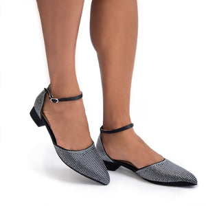 
                  
                    Load image into Gallery viewer, Debbie Women’s Dress Shoes - Rhinstone – 1&amp;quot; Heel - Closed Toe
                  
                