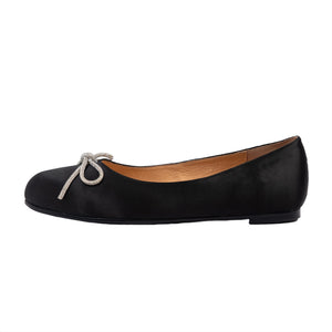 
                  
                    Load image into Gallery viewer, Sonia Women’s Ballerina - Bow Accent - Flats - Satin
                  
                