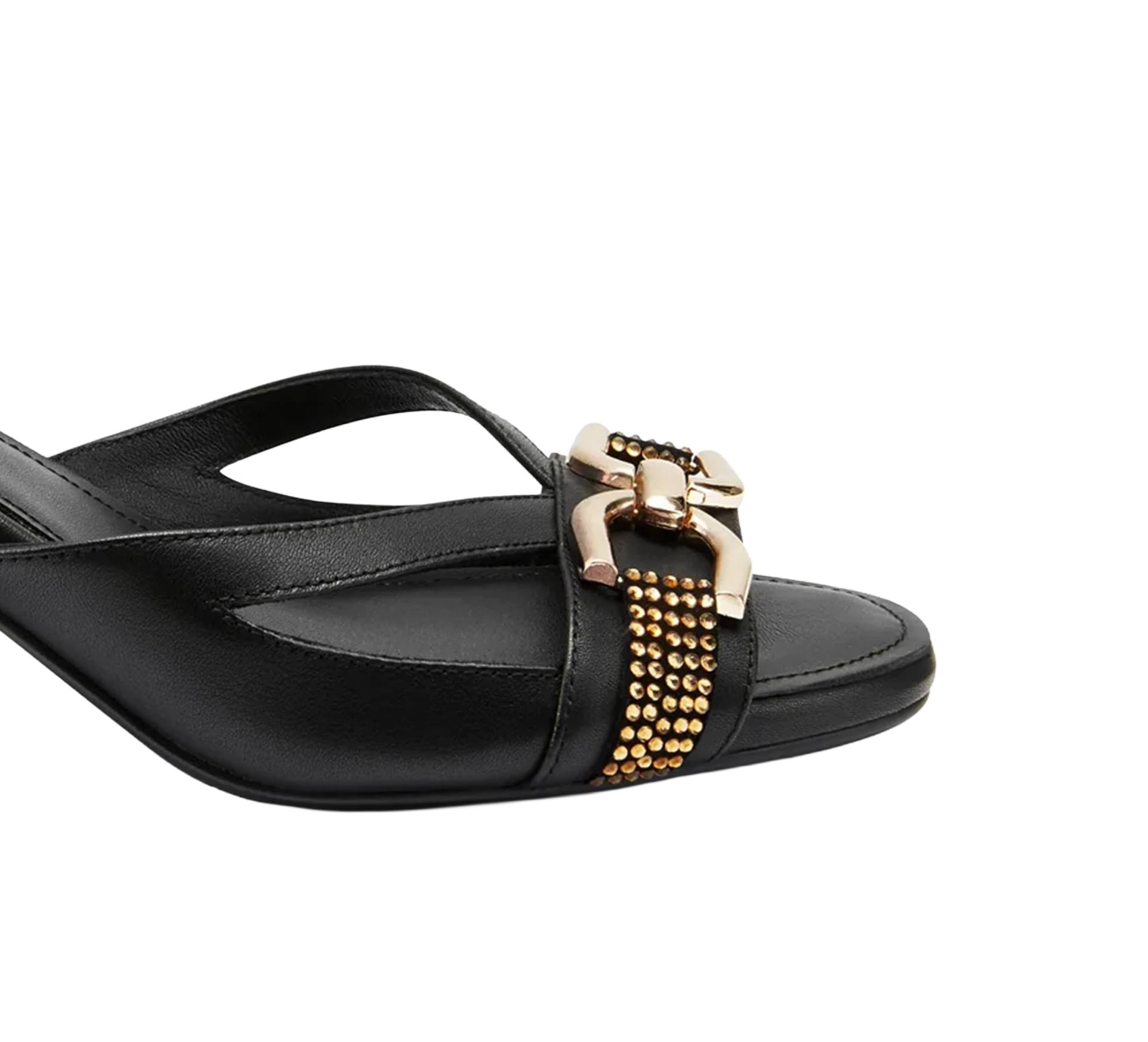 Beverly Women’s Sandal - Gold Accent - 2.5" Heel - Refined Leather