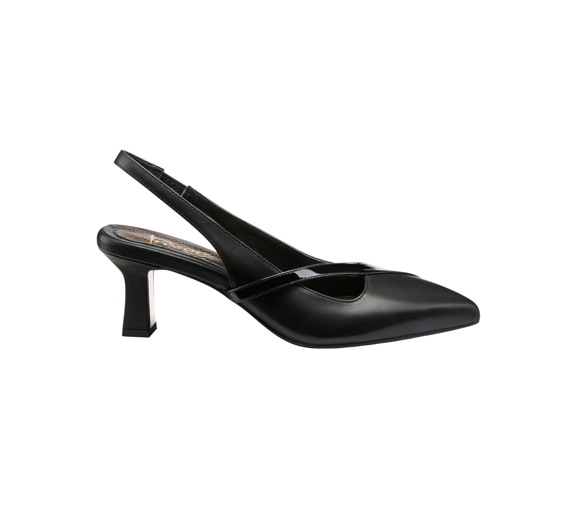 Gladys Women’s Heel - Closed Toe - 2.75" Gold Breast Heel - Slingback