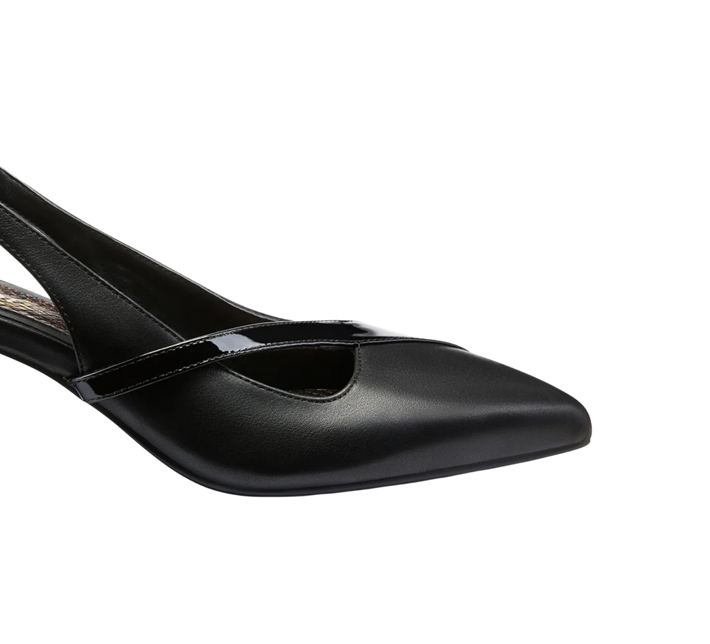 Gladys Women’s Heel - Closed Toe - 2.75" Gold Breast Heel - Slingback