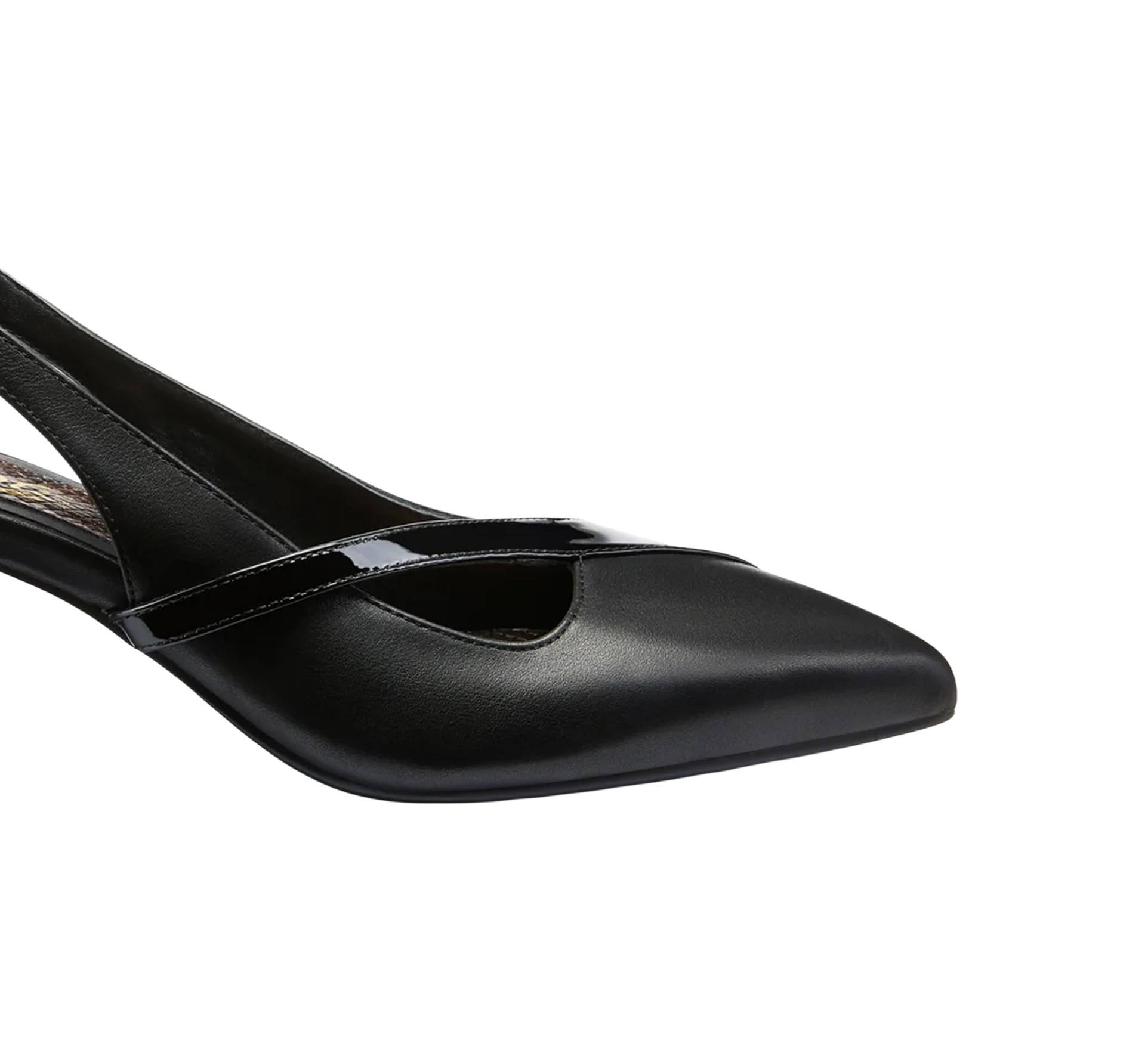 Gladys Women’s Heel - Closed Toe - 2.75" Gold Breast Heel - Slingback