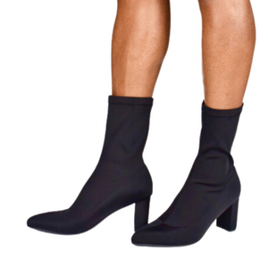 High heel sock boot hotsell