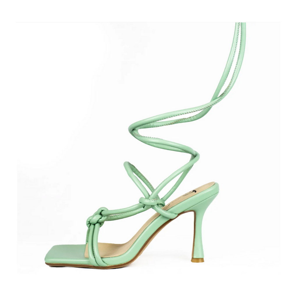 
                  
                    Load image into Gallery viewer, Jonelle 3 Strappy Sandals - Open Toe -  Flared Heel -  Square Toe
                  
                