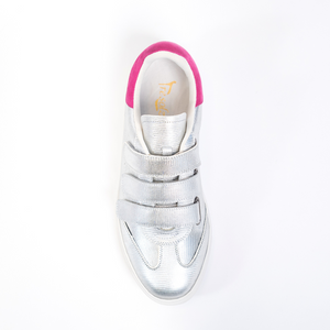 
                  
                    Load image into Gallery viewer, Christal Dress Sneaker - Velcro Closure - Cupsole - Metallic Finish
                  
                