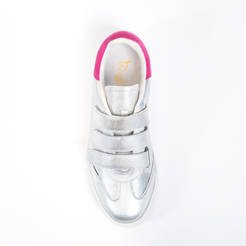 Christal Dress Sneaker - Velcro Closure - Metallic Finish