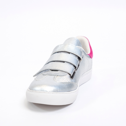 Christal Dress Sneaker - Velcro Closure - Metallic Finish