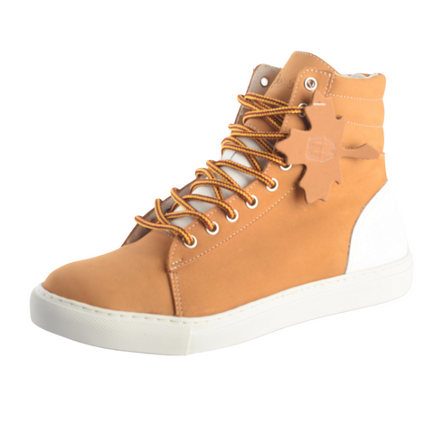 Fraser Women’s  Wheat  High Top Sneaker - Cup Sole - Leather