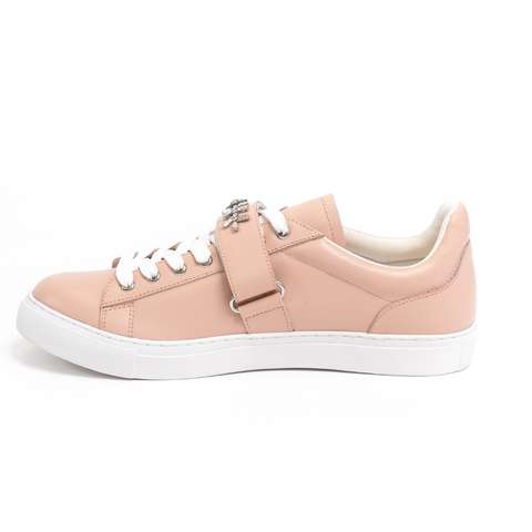 Gabby Dress Sneaker - Crystal Detailing - Cup Sole - Leather