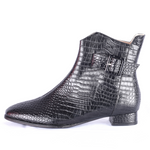 Milly in croc leather large size boots for women