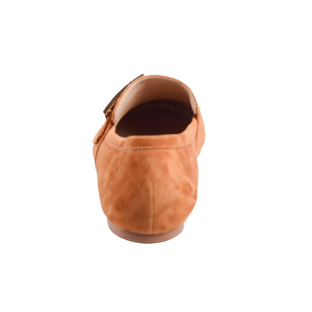 Jackie Women's Loafers - Buckle Accent - Suede